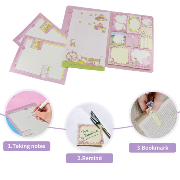 Hello Kitty New Cute Sticky Memo Book - Picture 4 of 9